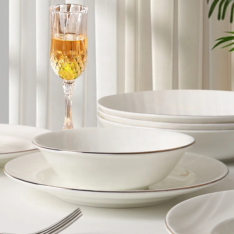 20pcs ceramic porcelain dinnerware sets embossed boen china dinner set