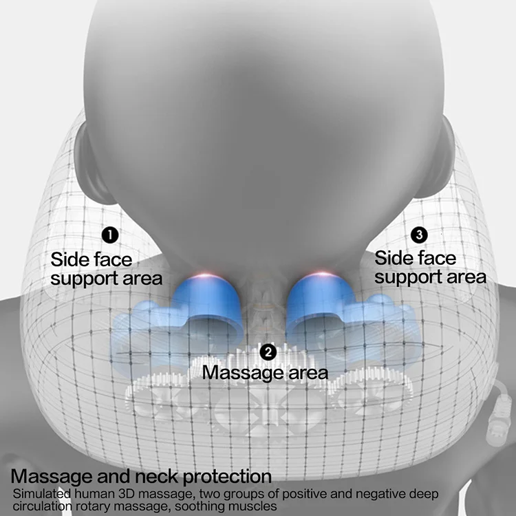 2024 Trending Products Travel Car Home Electric Heated Vibrating U Shape Neck Massager Pillow