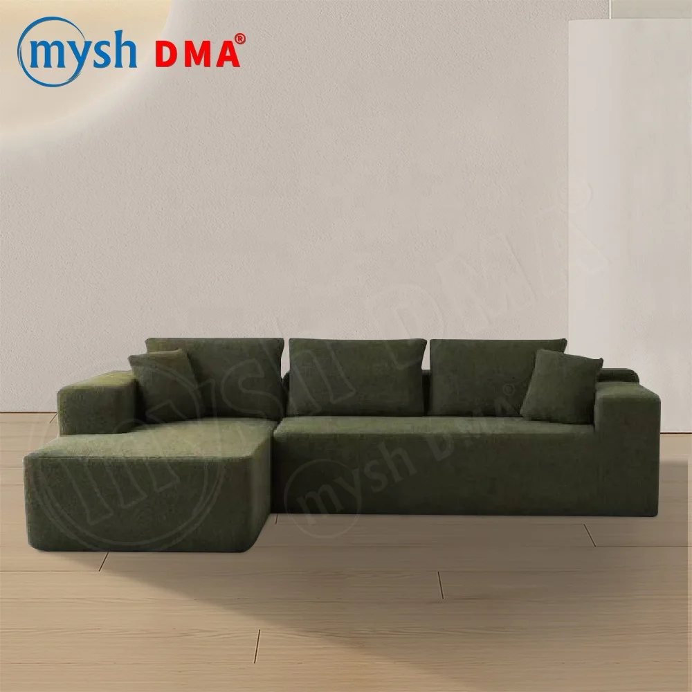 Factory direct sales modular sofa segmented set Nordic luxury modern living room furniture compression L-shaped vacuum sofa