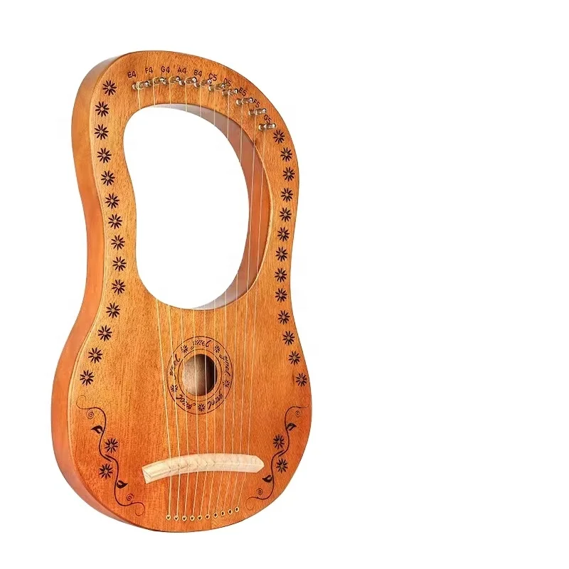 Oem Lyre Zoom10 струны Harp музыкальный инструмент из массива красного