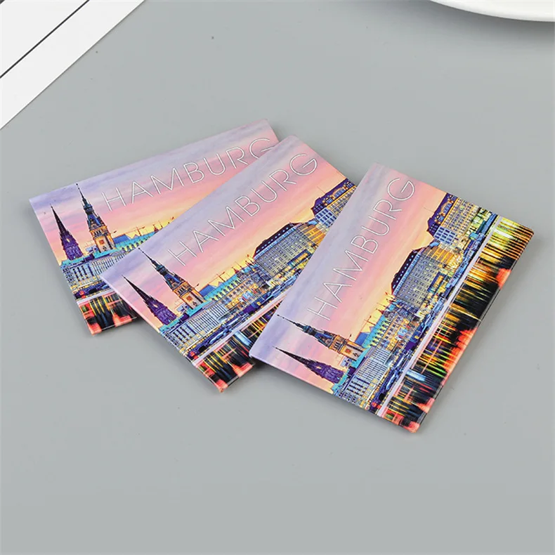 Factory Direct Metal/Rubber/Epoxy/Foil Magnets Custom City/Country Fridge Magnet