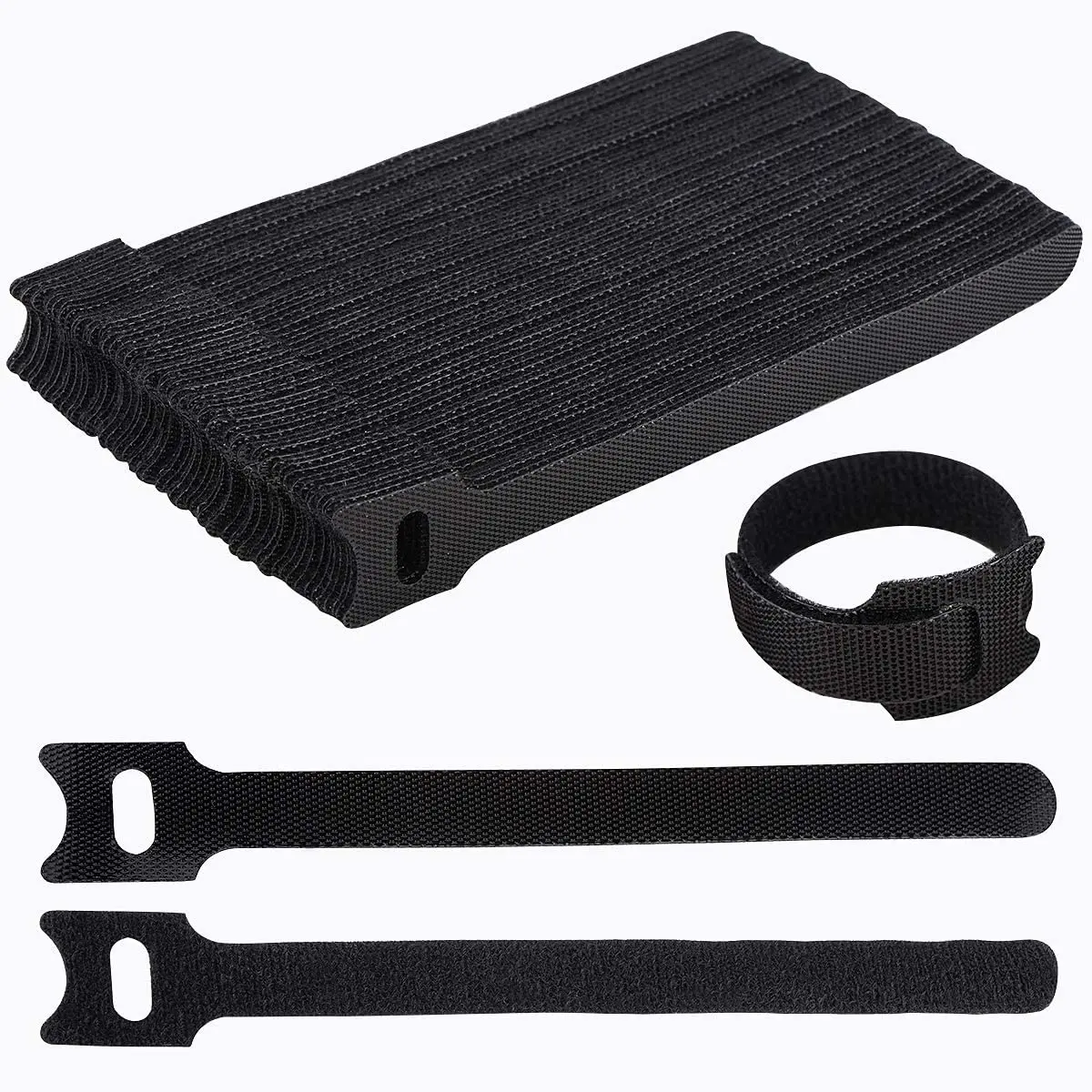 Reusable Fastening Cable Ties 6 Print Self Adhesive network cable manager Straps Wire Cord Organizer for Home Management