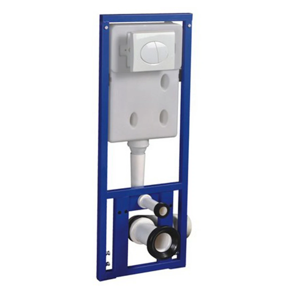 100K super thin 9cm bathroom concealed plastic toilet tank with stainless steel frame