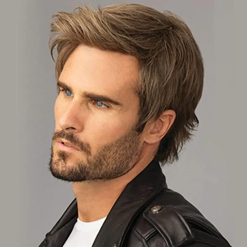 Durable Thin 0.1mm Men Toupee Natural Hairline Full Skin Pu Base 100% Human Hair Male Wigs Replacement Unit Capillary Prosthesis