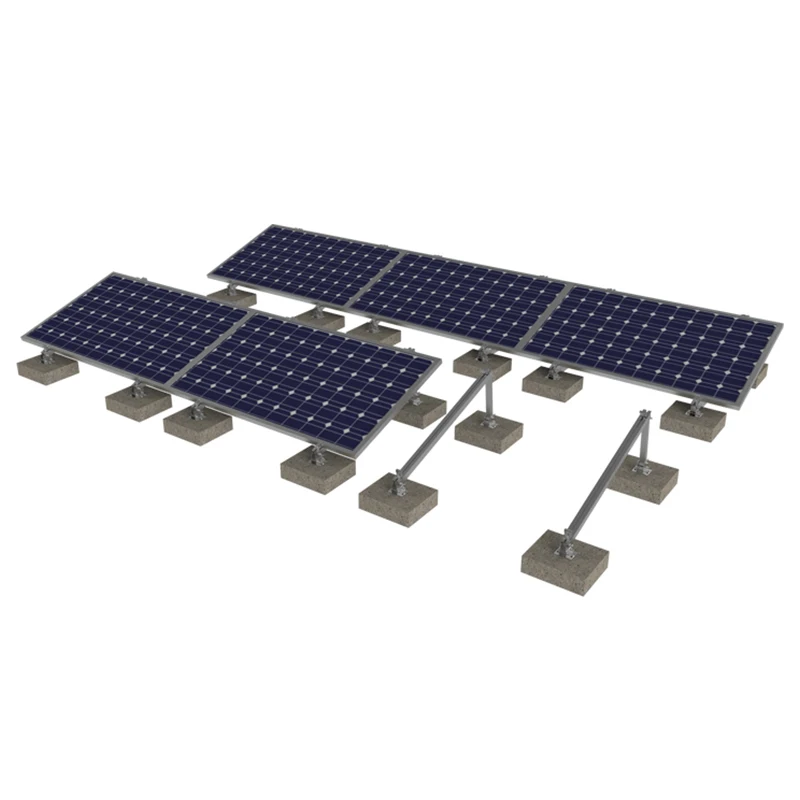 New design flat roof solar panel supports ballasted solar mounting bracket