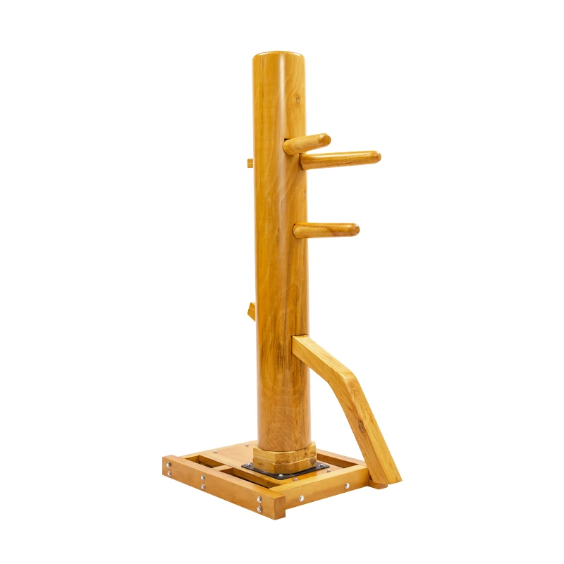 XUANDONG wing chun wooden dummy height from 158cm to 180cm three colors professional kung fu training wooden dummy for sale