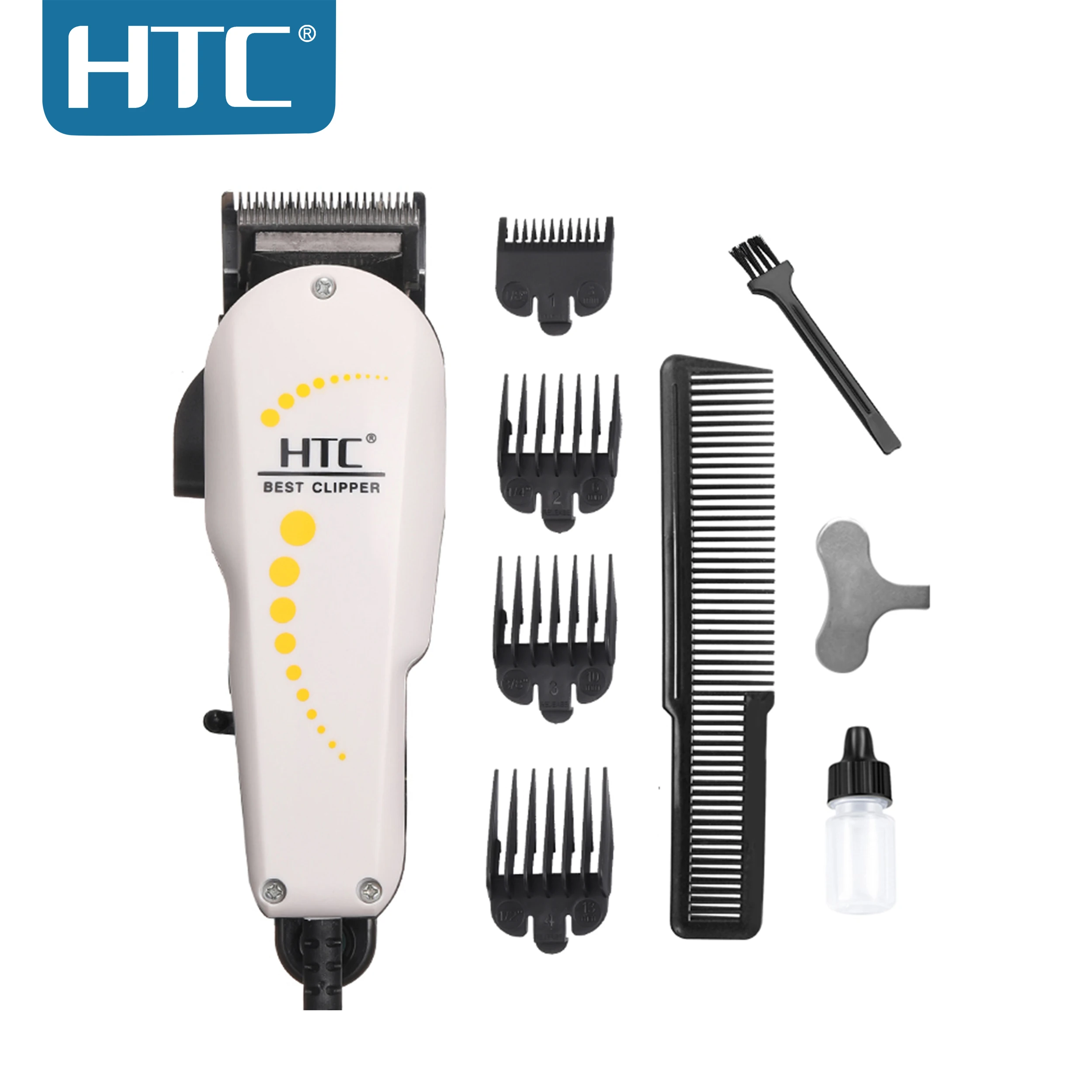 HTC CT-7605 Black Electric Professional With Corded Made In China Hair Clipper Machine