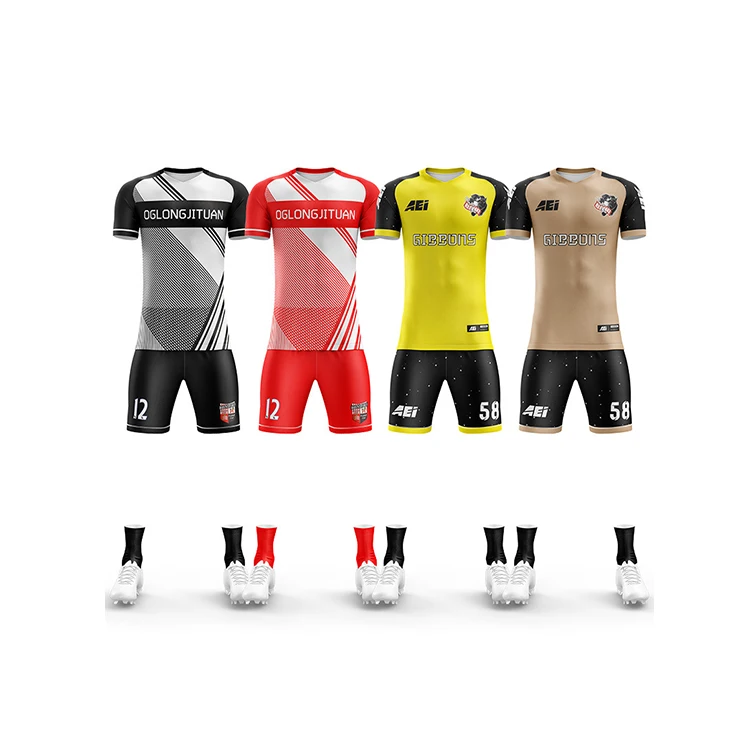 High Quality Custom Sublimated Soccer Jersey Set Kids Football Jersey Wholesale Youth Soccer Uniforms