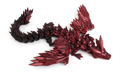 3D Printed Flying Crystal Dragon Educational Toy Decorative Cross-Border Dragon Egg Gift Hand-Do Dragon Decoration from China