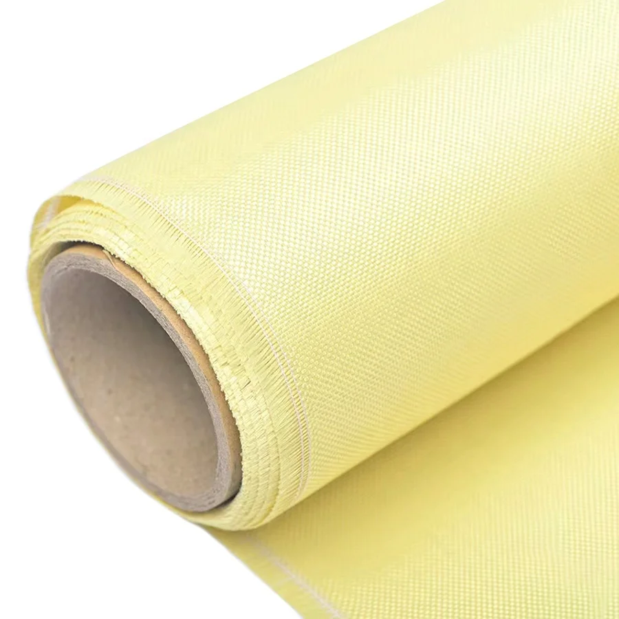 800D Stab Proof Woven Yellow Para Aramid Fabric For Sale