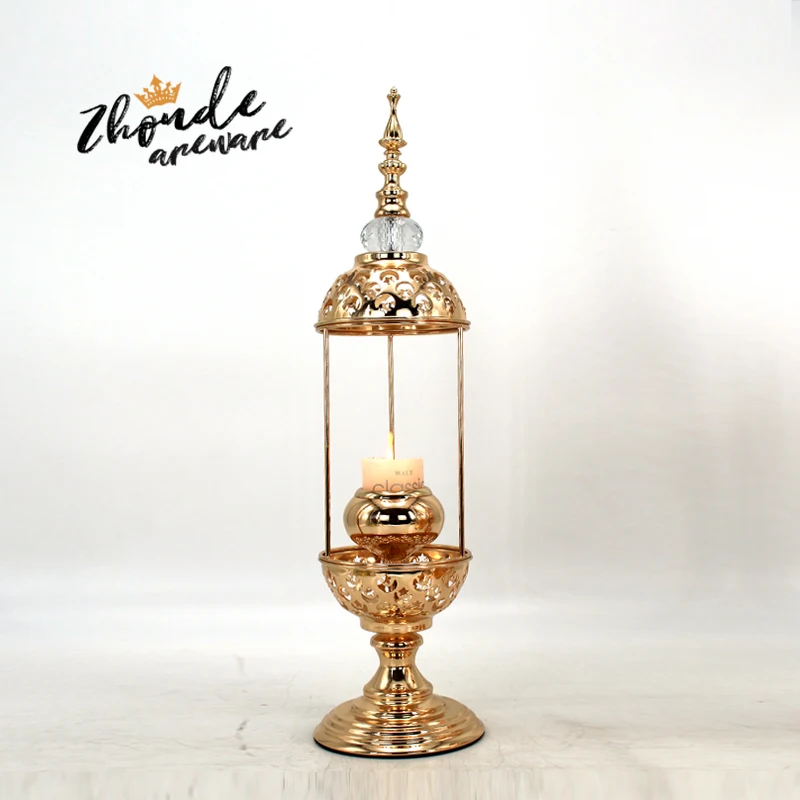 factory golden candle holder metal wedding candle stand holder for home ornaments wholesale