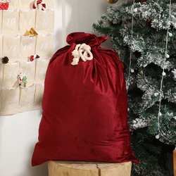 Luxury Santa Sack for Sublimation Blank Velvet Christmas Bag Muti Color Christmas Gift Bag
