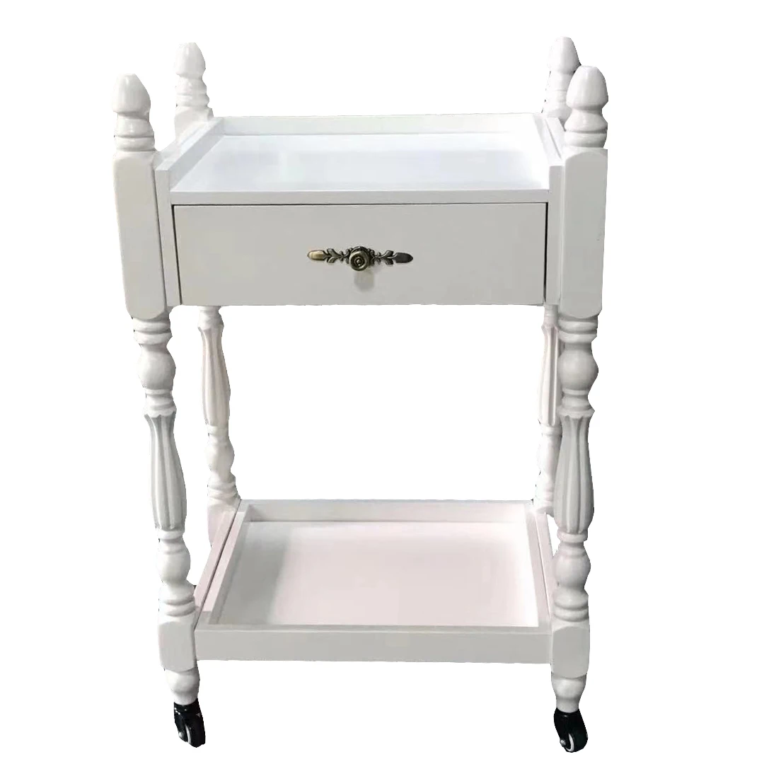 New European style solid wood salon trolley Two / three layers optional Hairdressing trolley 2009#