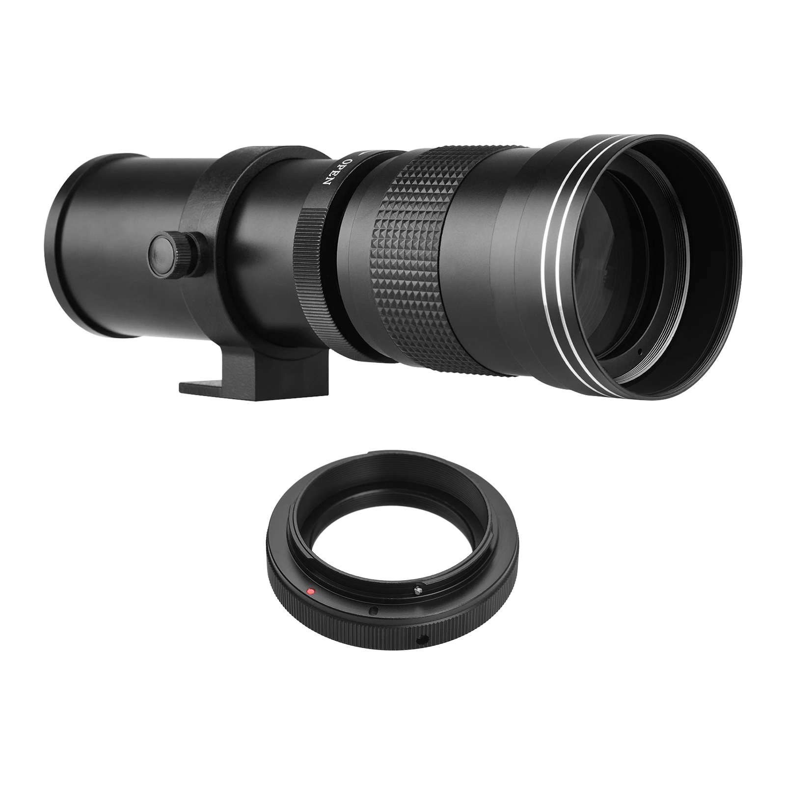  Супер телеобъектив для камеры MF F/8 3-16 420-800 мм T-образное крепление с адаптерным кольцом Canon EF-Mount Cameras EOS 80D 77D 70D
