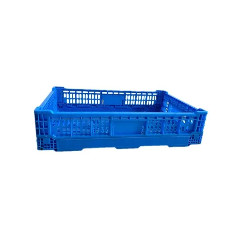 Wholesale 600*400mm Fruit Vegetable Storage Collapsible Plastic Crates Folding Crates