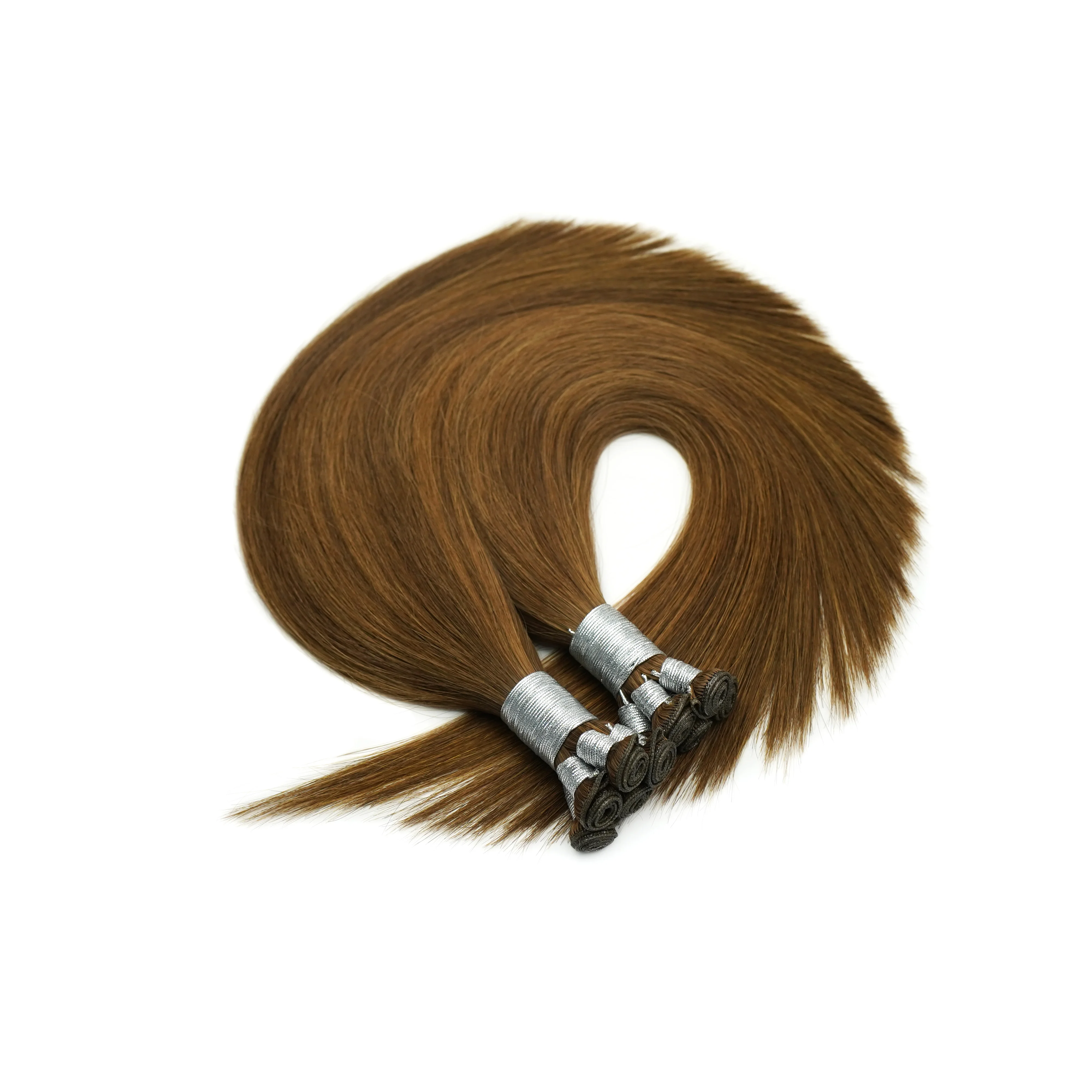 Genius Weft Hair Extensions 22inch 100g 5Wefts Can Be Cut No Shedding Cuticle Intact Virgin European Hair Wholesale Price