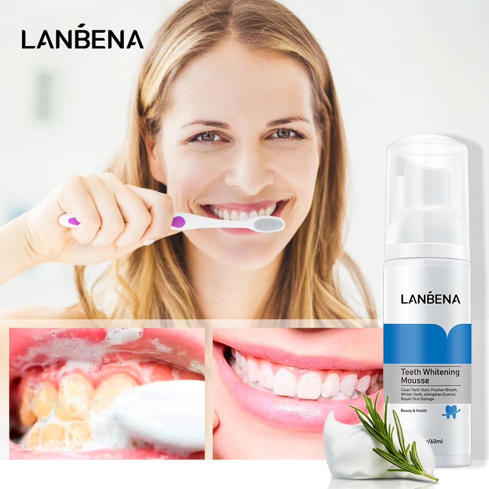 LANBENA отбеливающая зубная паста для домашнего использования легкая пена мусса оптовая продажа частная этикетка лучший Стоматологический Продукт снега