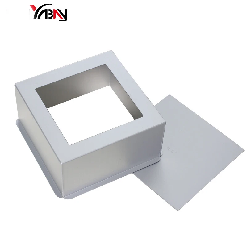 Квадратная форма для торта из алюминиевого сплава со съемным дном, шифоновая форма для торта