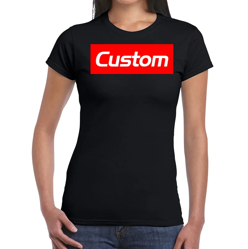 OWN Design for two side Logo/Picture Custom Tshirt women and Men DIY Cotton T shirt Short sleeve Casual T-shirt 22 colors