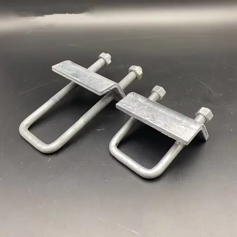 Galvanized U bolt Beam Clamp for Strut Channel Anti-seismic bracket accessories Channel bolt Photovoltaic pressure plate