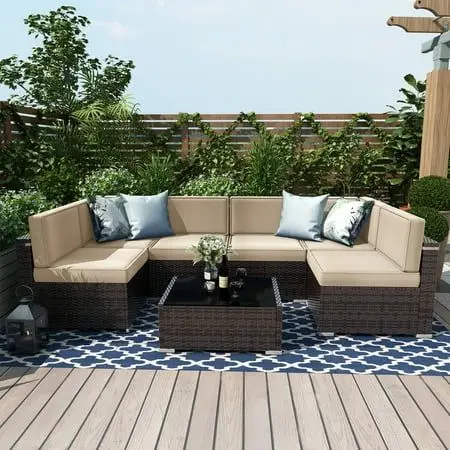 CBMmart  Outdoor Exterior Sofa Set Designs with Modern Style for Apartment Villa Hotel Projects