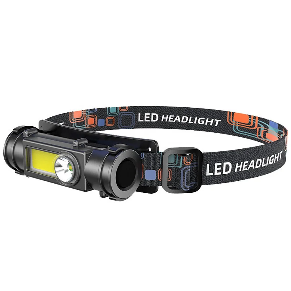 LED Headlamp Flashlight Torch Camping Fishing Use Waterproof COB Headlamp XPE Headlight Indoor Outdoor Use