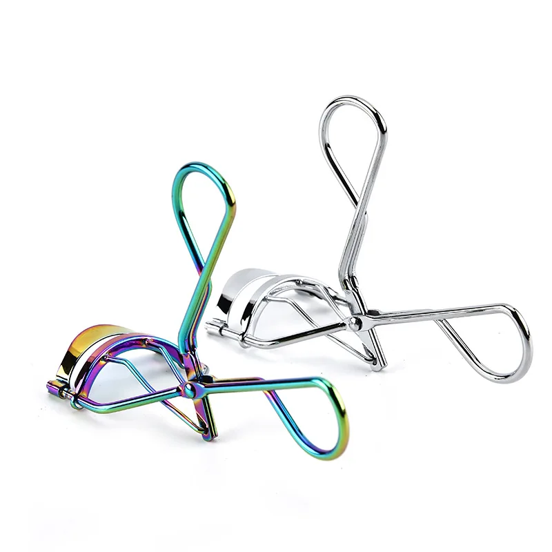 Private Label Stainless Steel Rainbow Individual Eyelash Curler With Your Logo