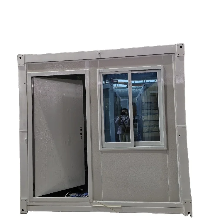 Easy Install 20 Ft Refugee Houses Camps Temporary Shelter Site Office Prefab Folding Container House