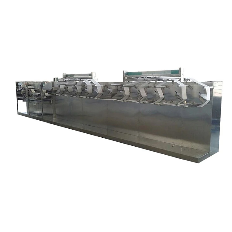Non woven fabric rewinding machine for wet wipe folding and cutting and packing machine