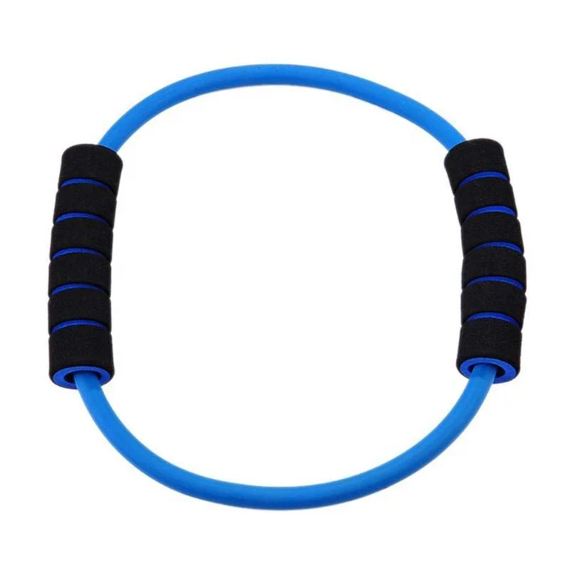 Fitness Wholeselling Training Power Gym Exercise Elastic Ankle Straps Single One Shape Custom logo Latex Tube Resistance Bands