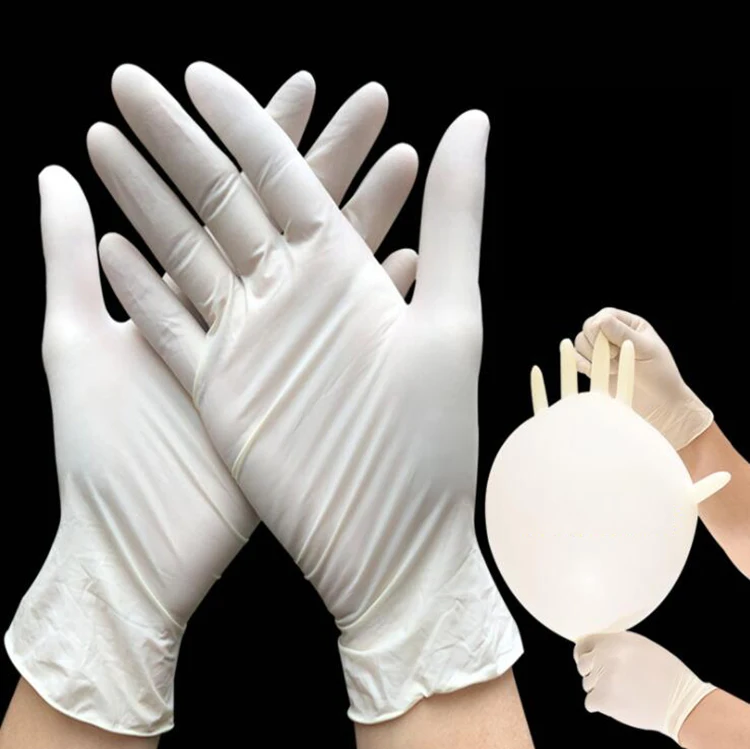 Factory Price Disposable Powder Free Non Sterile Safety Examination Latex Glove Cut Resistant