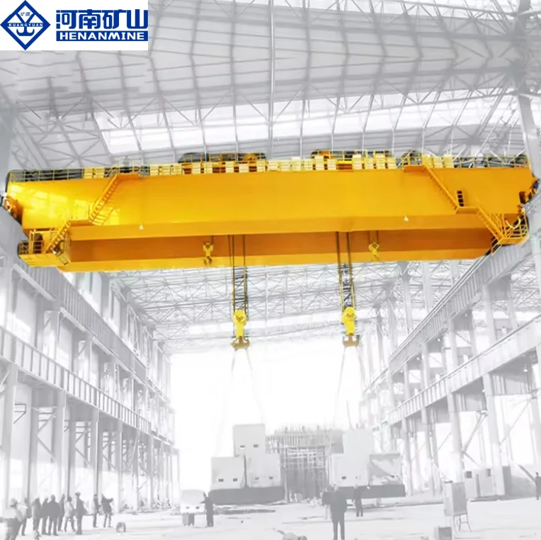 Сверхмощный двухбалочный Электрический мостовой кран 150/50 тонн