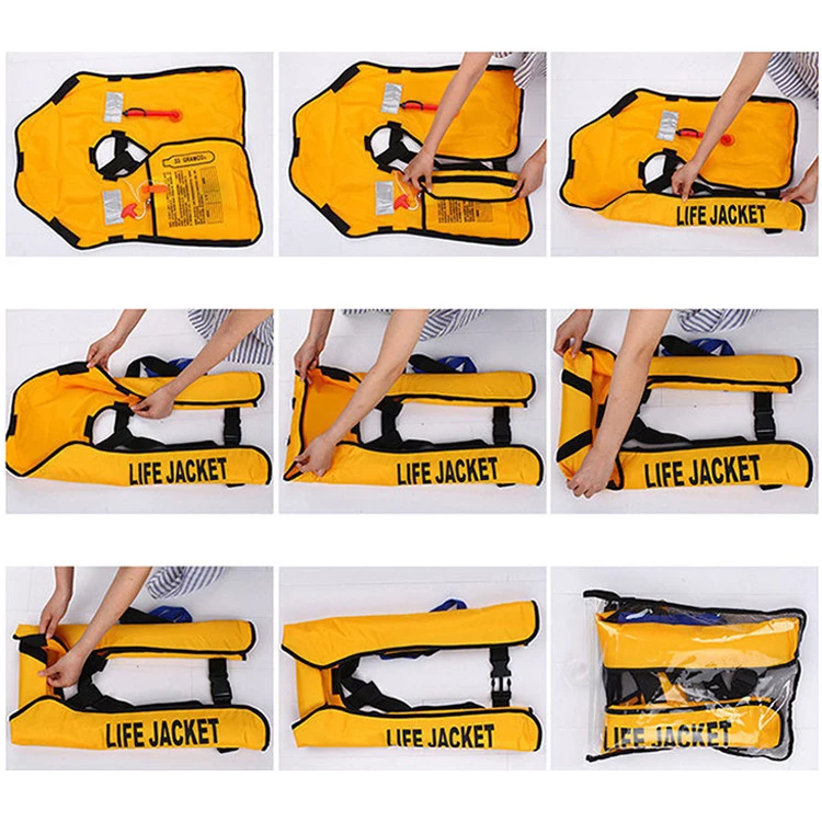 GARIDA Life Jacket Inflatable Automatic/Manual Inflatable PFD Life Vest for Adults  Life Jacket for water sports GEYJ-002