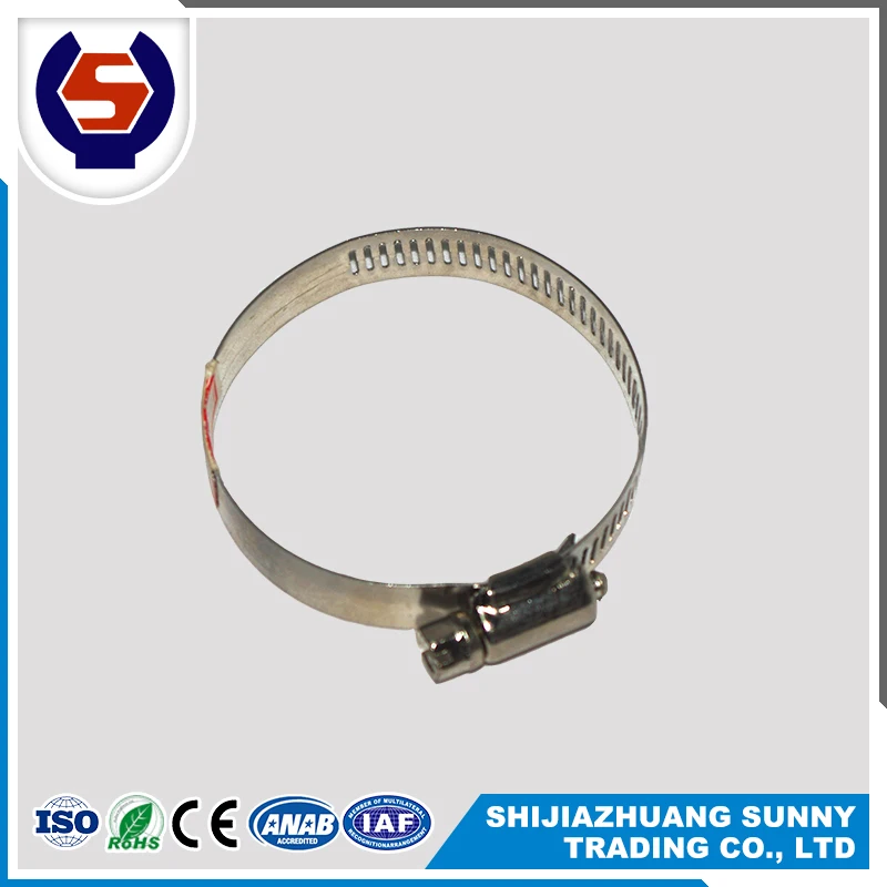 High Elastic And Compressive Stainless Steel Clamp Steel Double Bolt Hose Clamp