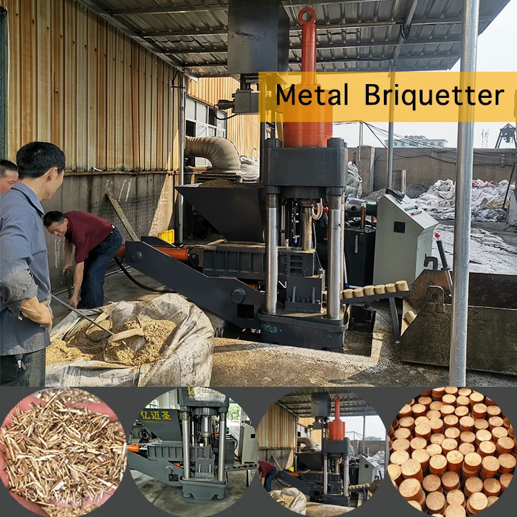 Scrap metal briquettes Briquette making machine for magnesium shaving chips