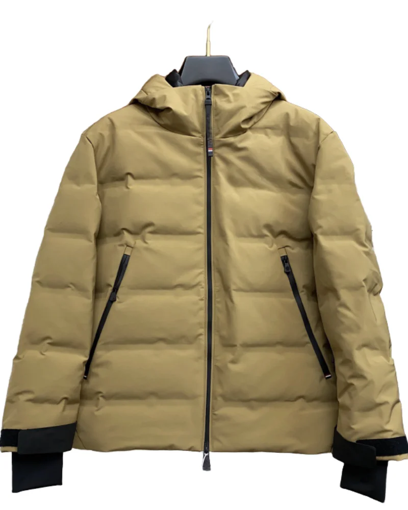 Mon-6 Super Soft Casual Midi down Jacket Breathable White Goose down with Heavy Industry Style Plumpy and Plump Design