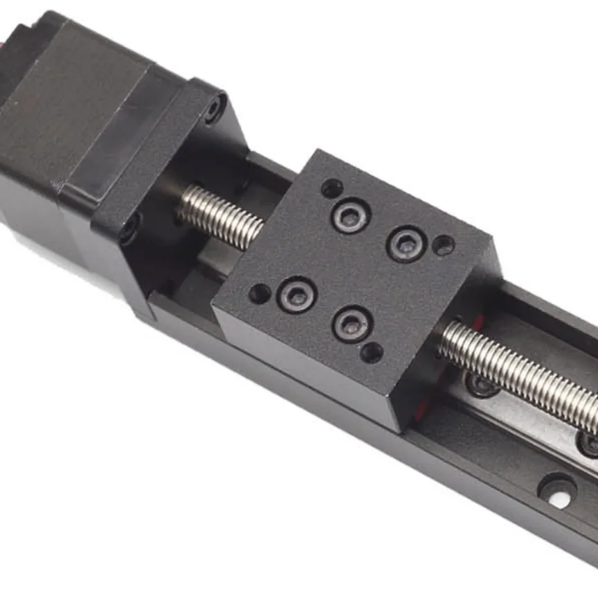
30/50/80/100/130/150/180/200/230/250mm Stoke Nema 11 Linear Guide Rail Slide with 28mm motor 