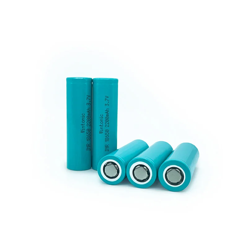 Lithium ion battery cell 18650 2200mah 3.7v rechargeable battery portable for  digital products wide application solar battery
