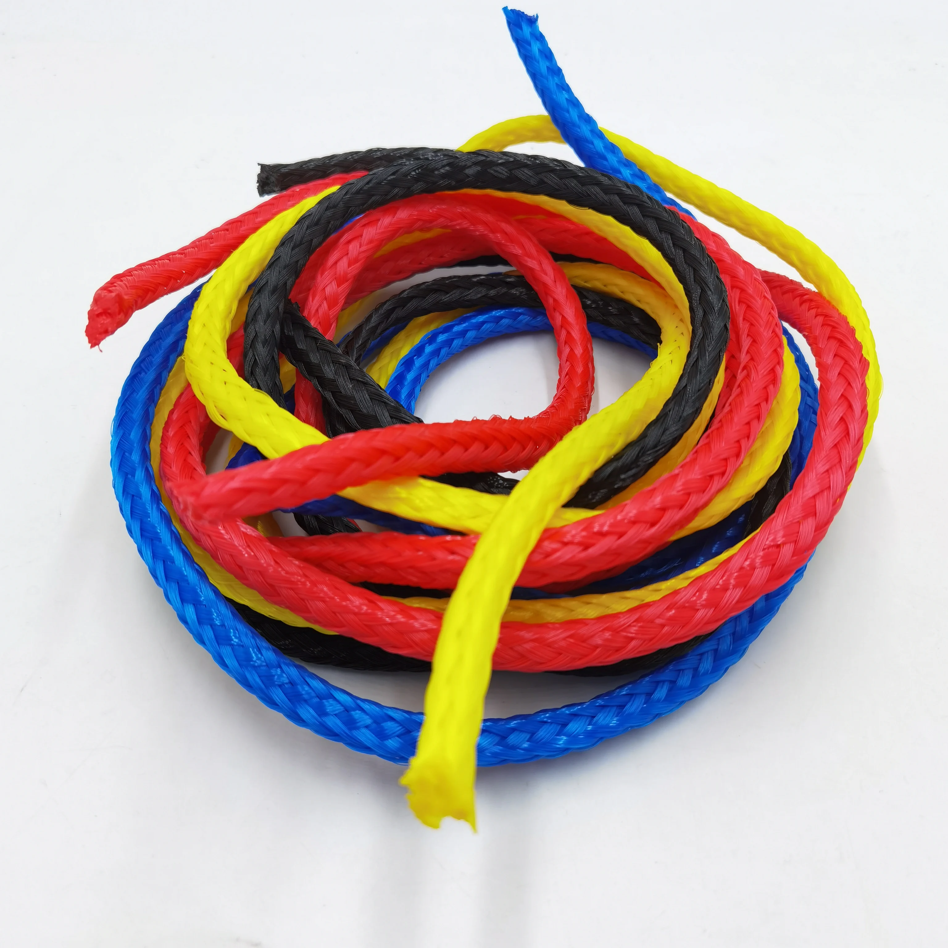 colorful 32 36 40 44 mm * 200 220 m 3 strand 16 strand braided polyethylene marine rope for fishing general packing agriculture