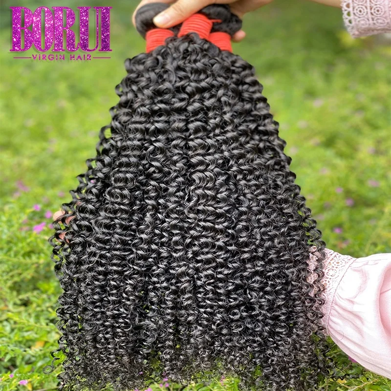 
BORUI 5a 12a 613 unprocessed raw cambodian curly body wave td himan remy virgin hair bundles with lace frontal closure 