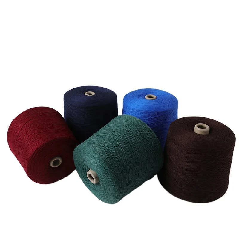 Адаптируемые под требования заказчика шерстяная пряжа для вязания в цветовом ассортименте, одежд с изготовленным на заказ 100% мериносовой шерсти вязаная шерстяная пряжа чёрного цвета (1600239296844)