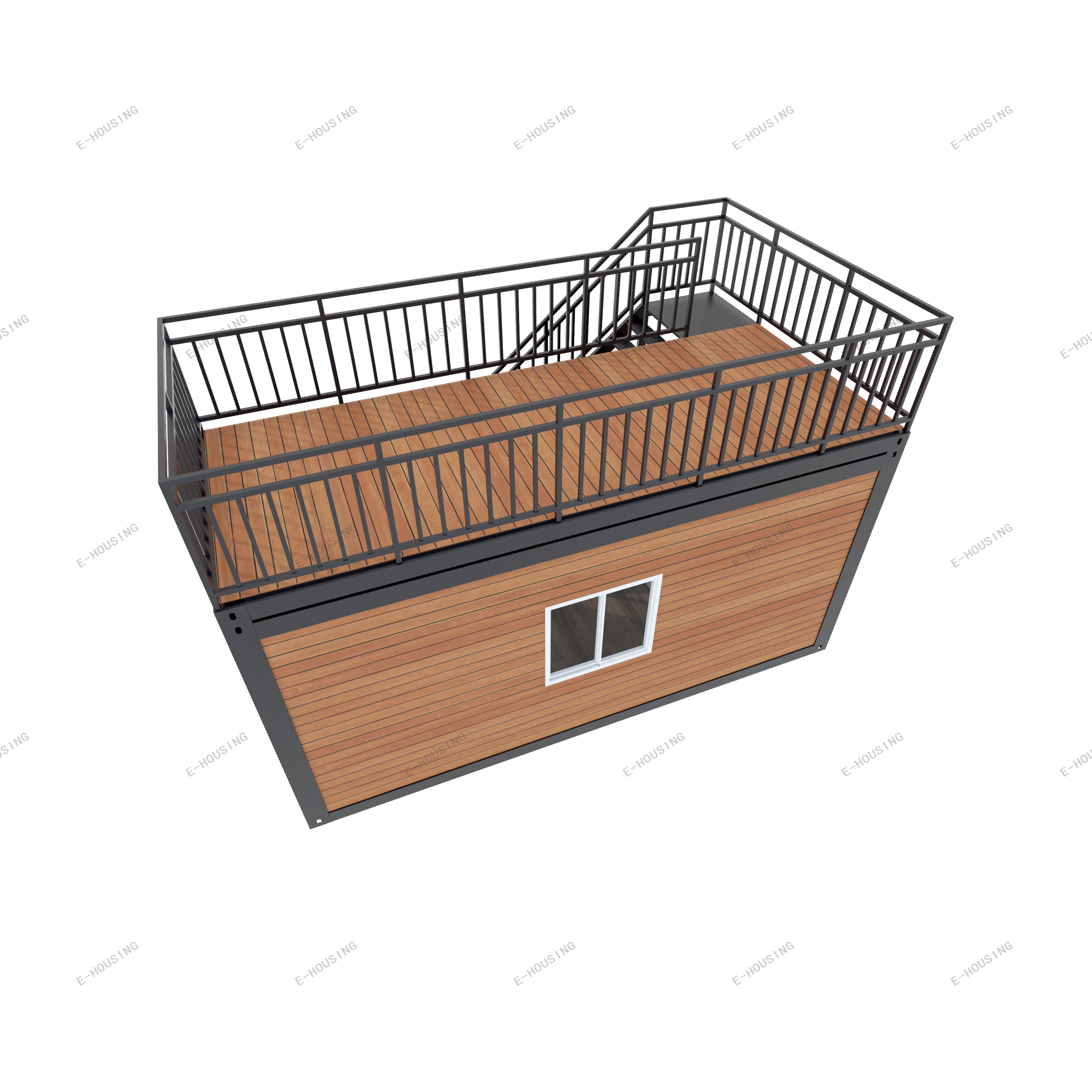 Two Story Home Luxury Fabricated Living Portable Storage Flat Pack Steel Dubai Prefab Expandable Container House For Sale