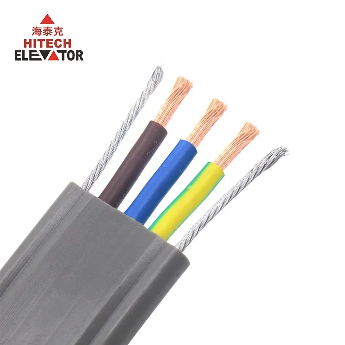 Elevator Parts Air Conditioner Cable 3*2.5mm²  Steel Wire Flat Cable for Lift Air Conditioner Elevator Travelling Cable