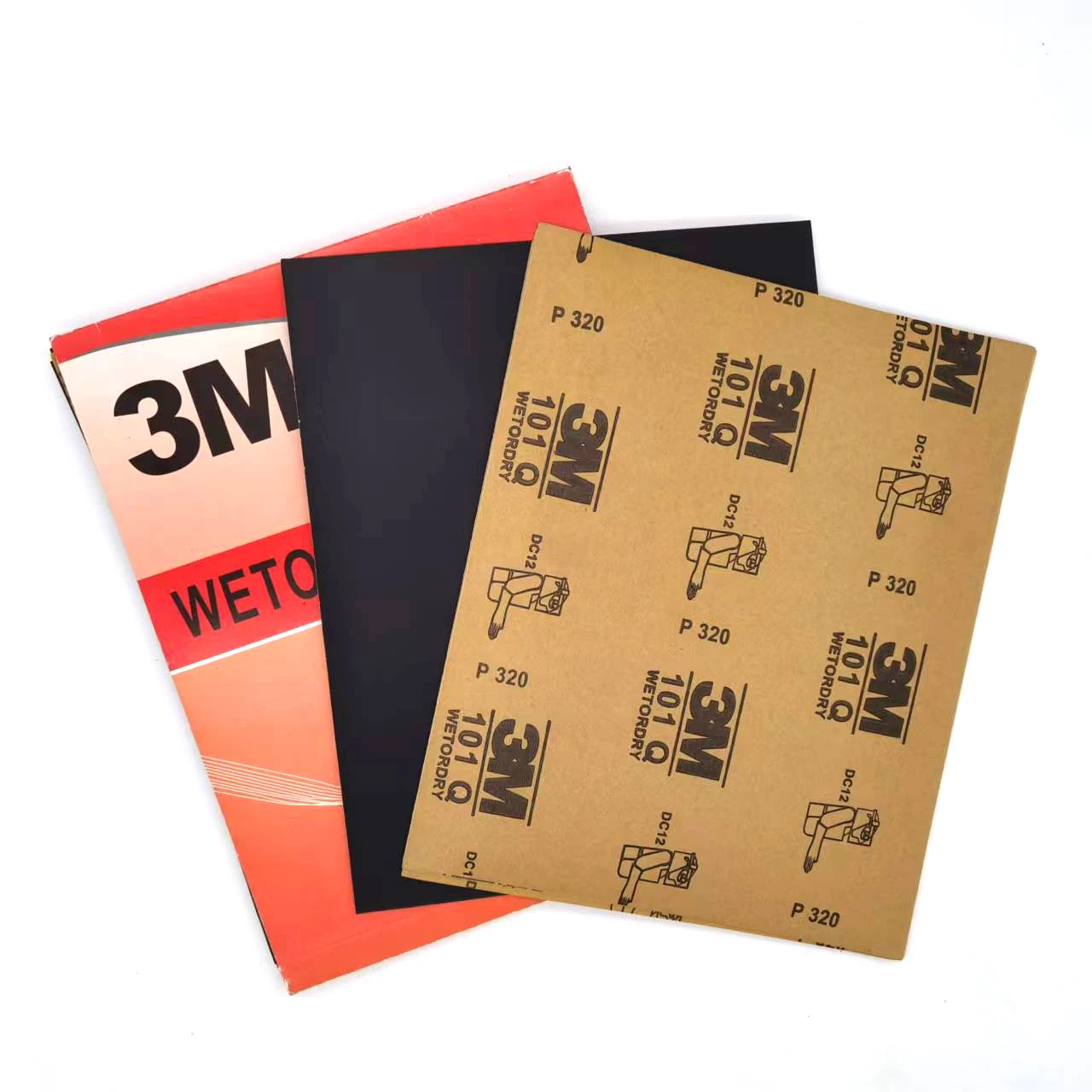 High quality 3M sandpaper 101Q wet and dry aluminium oxide waterproof abrasive sanding paper sheet