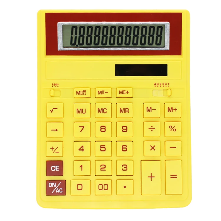 Office Supplies 12 Digit Electronic Solar Big Size Desktop Calculator