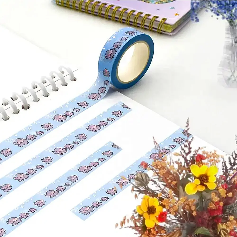 CMYK Custom Printing 20mm*10m Japanese Masking Kawaii Washi Tape for Journal