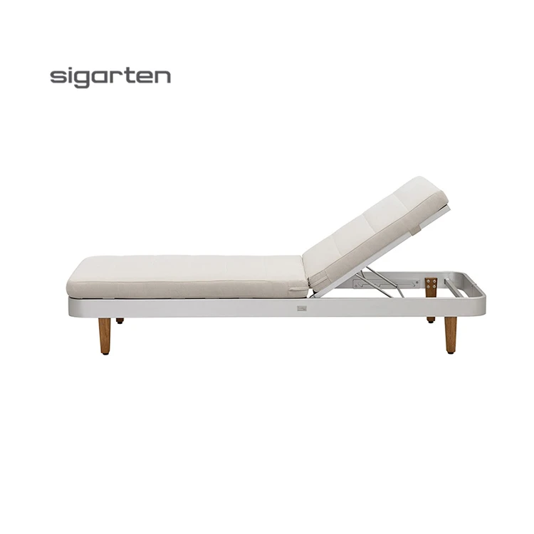 Sigarten Luxury Modern Hotel Outdoor Furniture Pool Side Aluminum Sun Lounger