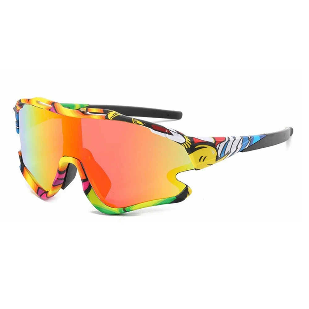Спортивные очки, цветные спортивные солнцезащитные очки из поликарбоната, высококачественные солнцезащитные очки с встроенными линзами, мужские спортивные солнцезащитные очки