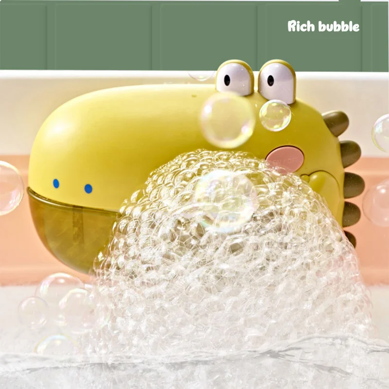 
Amazon Hot Sell Baby Bath Toys Auto Bubble Maker Bubble maquina sopladora de burbujas Blower Bubble Machine Toy 