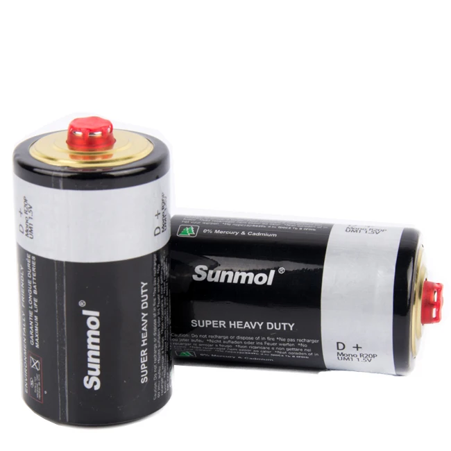 Certified Zinc Carbon Super Cheap Price UM 1 R20 Size D 1.5V Super Heavy Duty Battery